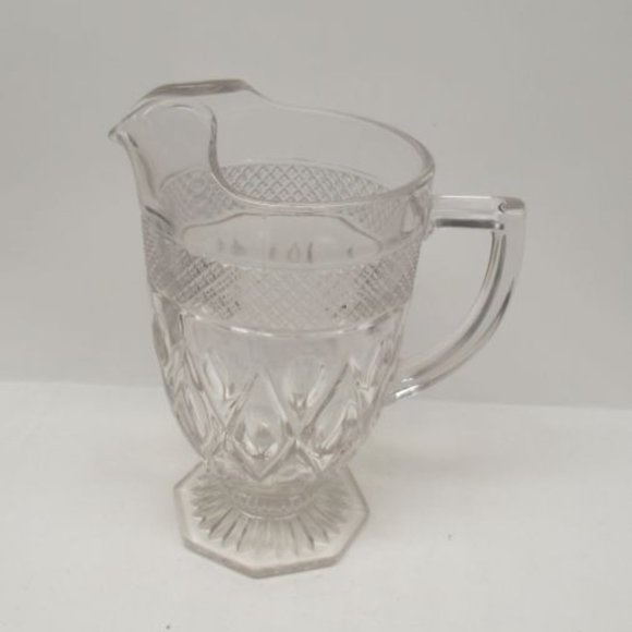 Imperial Glass Crystal CAPE COD 9 1/2 Inch High Footed Water Pitcher - Picture 1 of 4